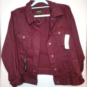 Dark Purple Liverpool Los Angeles Denim Jacket Large